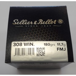 Cartouches Sellier & Bellot 308 WIN - FMJ