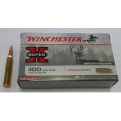 Munitions Winchester pour carabines calibre 300 Win