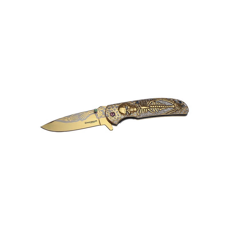 Couteau Golden Dia de los Muertos - Böker Magnum