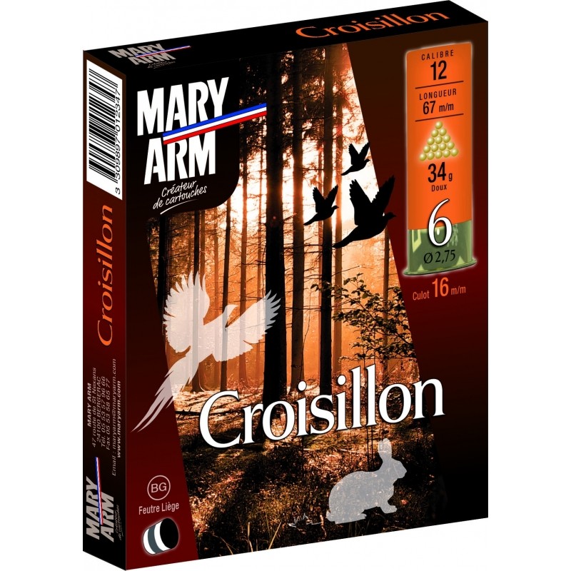 CARTOUCHE MARY ARM CROISILLON CAL 12