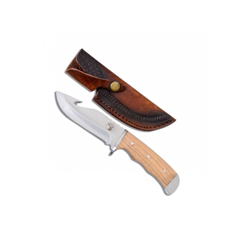 COUTEAU DE CHASSE AVEC LOGO CERF LAME 12.5CM