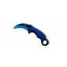 COUTEAU KARAMBIT OUVERTURE ASSISTEE NOIR ET BLEU