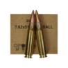 Boite de Cartouches GGG calibre 308win 7.62x51 type M80 de 147 grains FMJ