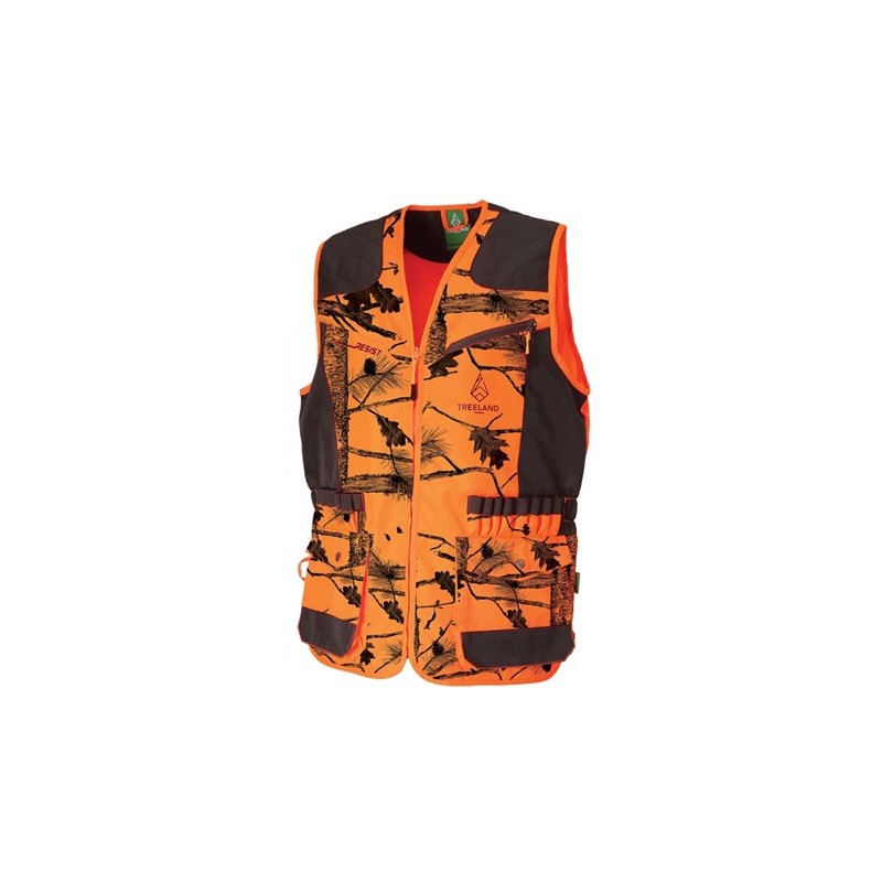 Gilet Homme Treeland T600cal20 - Orange/Forest