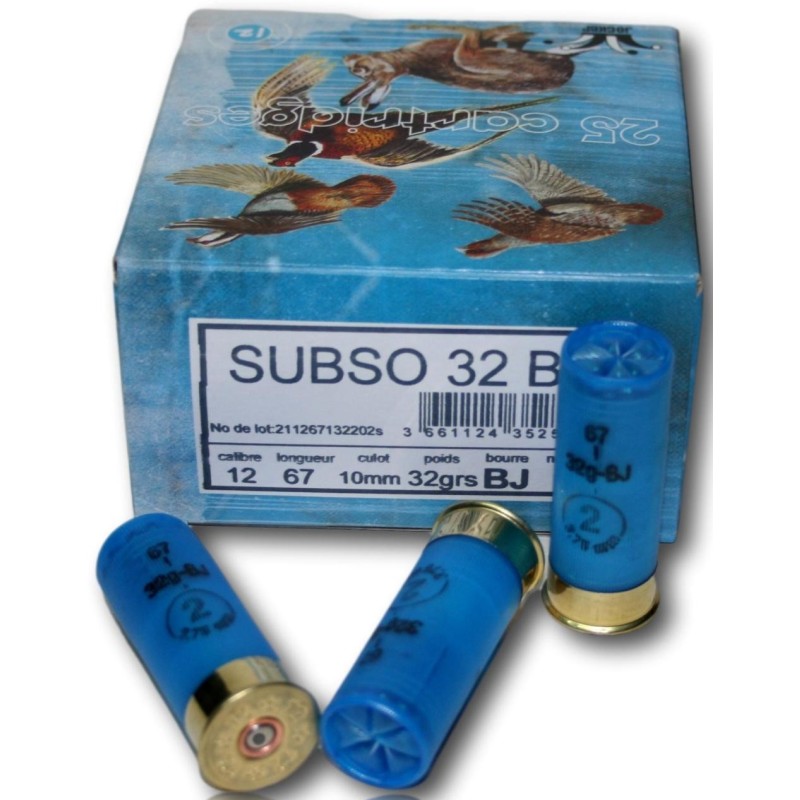 Cartouches JOCKER Subsonique 32 Calibre 12/67