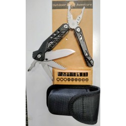 Pince multifonction MT 403 noir avec set d'embouts à visser