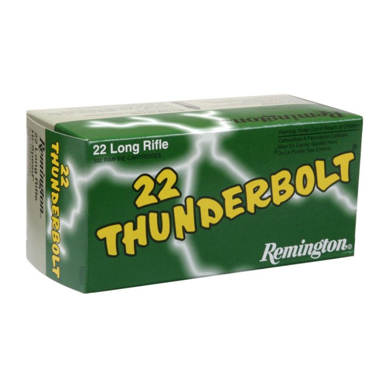 Remington C/22lr 22 Thunderbolt 40 grains ogive tête arrondie plomb - vrac de 500
