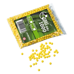 BILLES BBS 6MM COMBAT ZONE JAUNE 0.12G SACHET X1000  Disponible