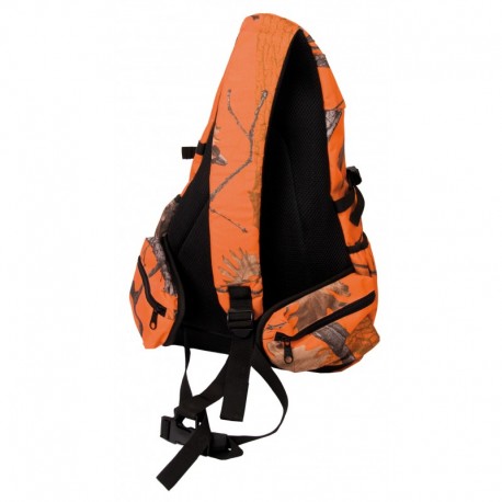 Sac à dos camouflage orange, Triangulaire.